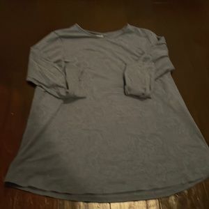 Pure Jill blue long sleeve top